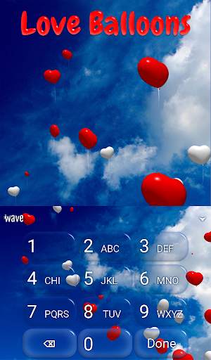 Love Balloons Animated Keyboard   Live Wallpaper screenshot 5
