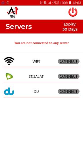 A1 VPN screenshot 1