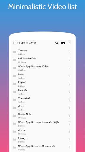 UHD MX Player - 4K Video Player 5 تصوير الشاشة