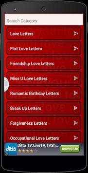 Romantic Love Letters स्क्रीनशॉट 4