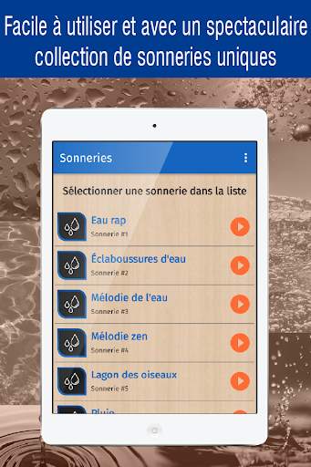 sonneries eau, sons de eau gratuite screenshot 7