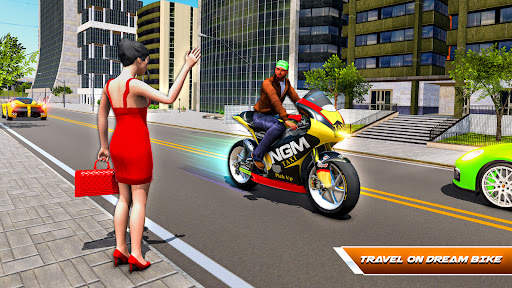 Pickup Bike Driving 3D Games screenshot 1