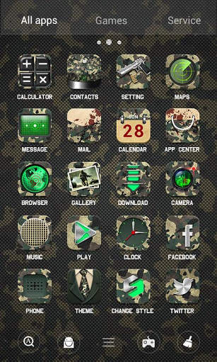Army GO Launcher Theme screenshot 3