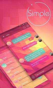 (FREE) GO SMS SIMPLE THEME screenshot 1