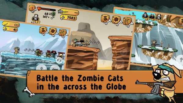Puppy Shooting an AK-47: Platformer Zombie Game screenshot 5