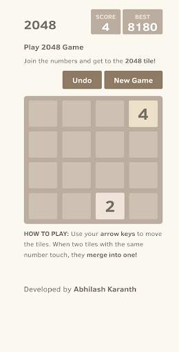 2048 - Puzzle Game screenshot 1