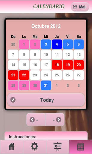 Menstruación fertilidad Pro Lt screenshot 1