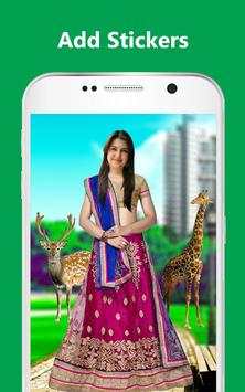 Net Lehenga Choli For Women Photo Montage screenshot 12