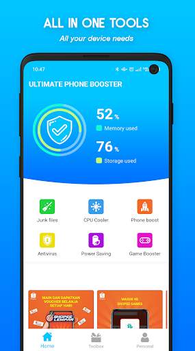 Ultimate Booster - Antivirus, Memory Clean & Junk screenshot 1