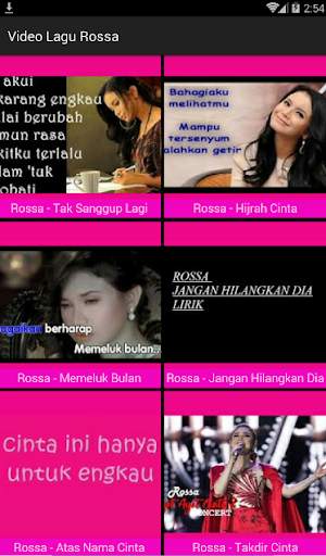 Video Lagu Rossa screenshot 2