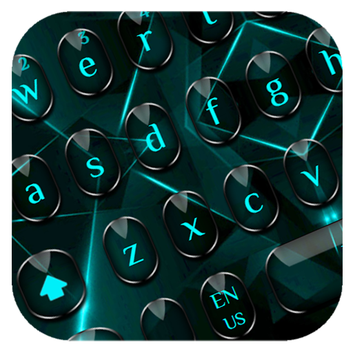 Black Blue Light Keyboard icon