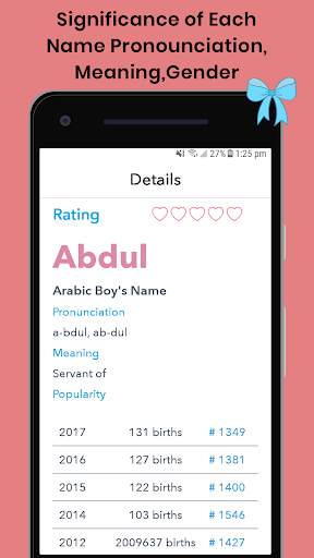 Bump - Baby name with meanings screenshot 2