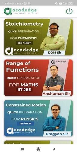 acadedge - Daily JEE NEET Live Classes & Tips screenshot 1
