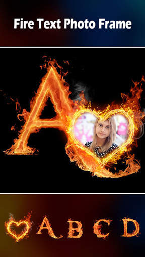 Fire Text Photo Frame : Cut Paste Editor screenshot 1