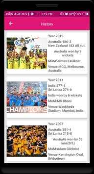 Schedule for Cricket World Cup 2019 screenshot 3