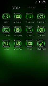High Tech Green Launcher Theme screenshot 4