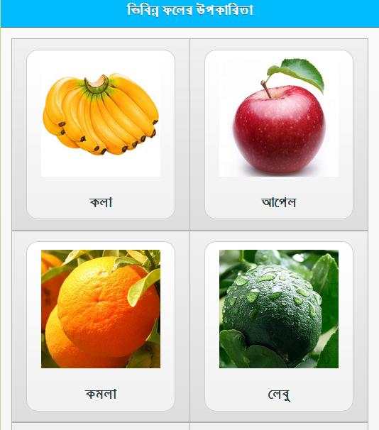 Fruits Benefit in Bangla screenshot 1