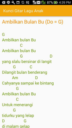 Kunci Gitar Lagu Anak screenshot 2
