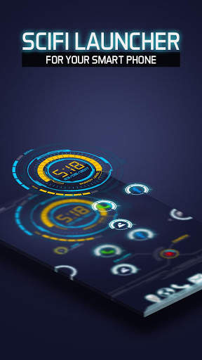 Sci fi Launcher Jarvis 2 Theme screenshot 4