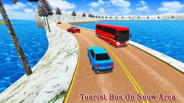 sopir bus turis offroad menanjak pelatih drive sim screenshot 2