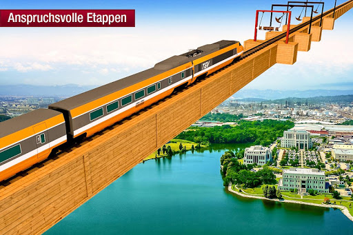 Unmögliche Bahngleise Simulation: Zug fahren screenshot 6
