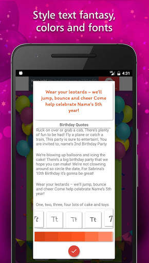 Birthday Invitation Card Maker screenshot 3