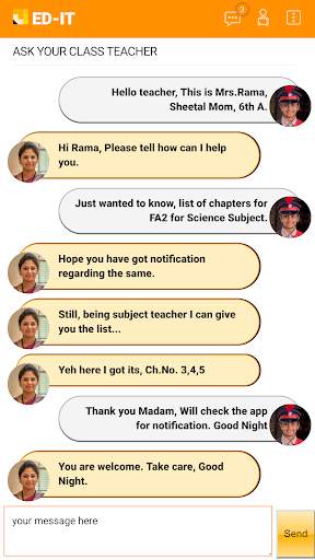 EDIT  EDUCATION & IT  PARENTS - COMMUNICATION APP screenshot 2