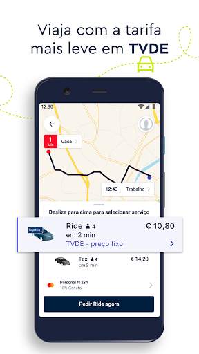 FREE NOW (Kapten) - Serviço de TVDE, Táxi, Scooter screenshot 3