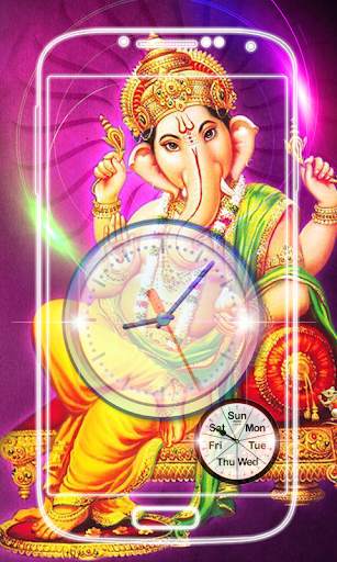 Ganesh Clock Live Wallpaper screenshot 8