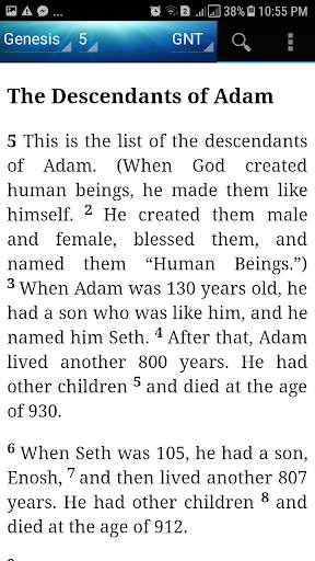 Holy Bible Good News Translation (GNT) screenshot 5