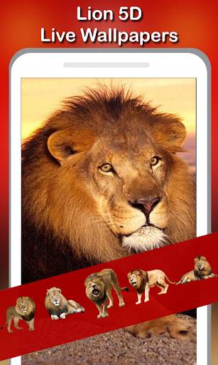 5D Lion live wallpaper screenshot 3