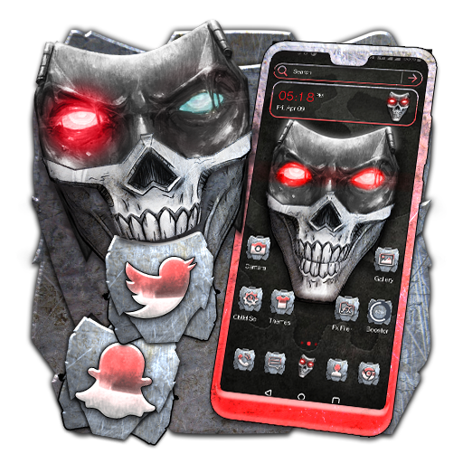Metal Skull Mask Launcher icon