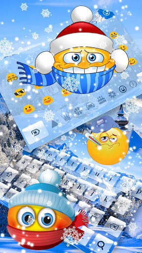 Winter Snow Keyboard screenshot 3