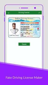 Driving Licence Maker Prank screenshot 3