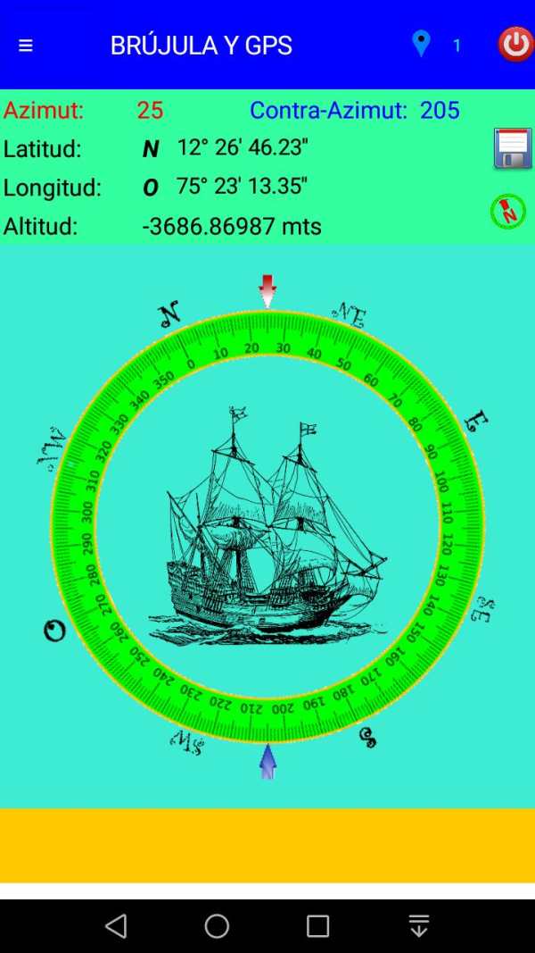 COMPASS AND GPS screenshot 2