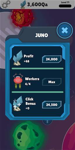 Idle Space Miner - idle space simulator screenshot 3