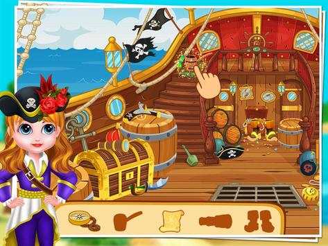 Pirate Girl Mystery - Ship Cleaning screenshot 3