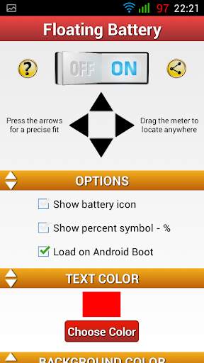 Floating Battery Percentage % screenshot 3
