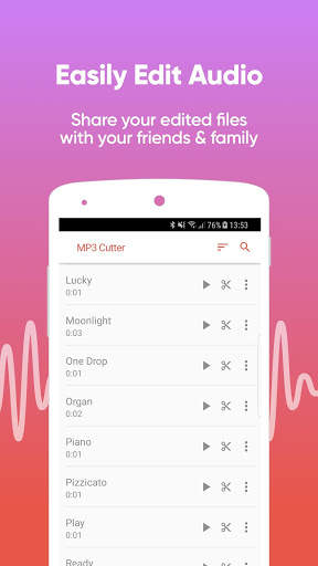 MP3 Cutter - Ringtone Maker And Audio Editor 3 تصوير الشاشة