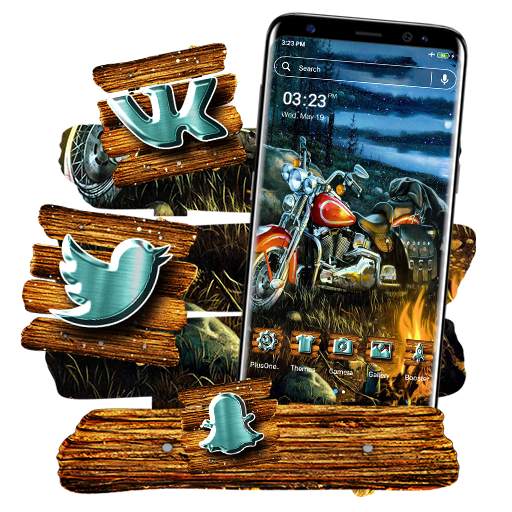 Bike Nightout Launcher Theme 1.0