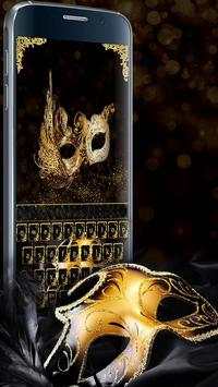 Golden Mask Keyboard Theme screenshot 1