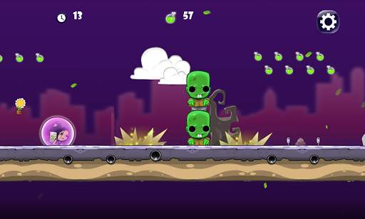 Girl vs Zombie Run Game screenshot 3