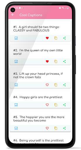 Captions, Status & Quotes screenshot 3