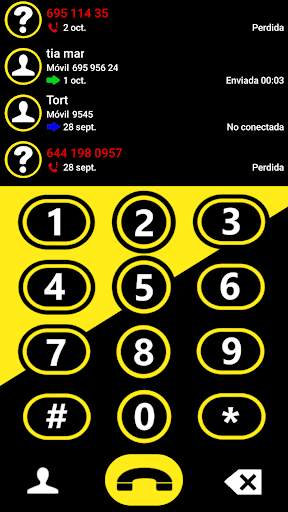THEME EXDIALER MIXER YELLOW screenshot 1