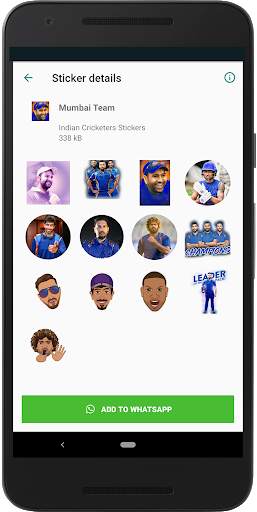 Indian Cricketer Sticker 2020 - WAStickerApps screenshot 5