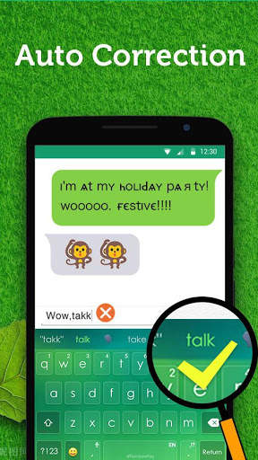 Green Keyboard Theme - Emoji&Gif screenshot 5