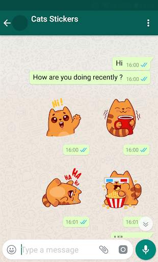 New WAStickerApps 😻 Cat Stickers For Chat screenshot 2