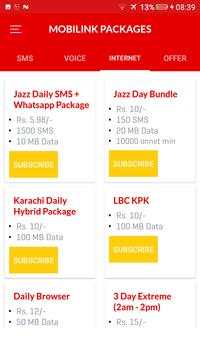 Mobilink Packages 2018 screenshot 3