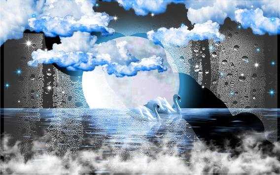 Swans Moon Night LWP screenshot 5