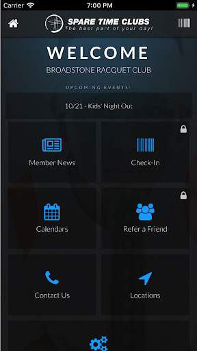 Spare Time Sports Clubs Mobile App screenshot 1